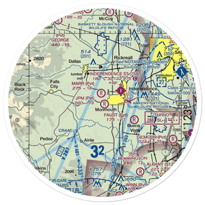 Jpm Airport (OG52) VFR Sectional Sticker (30 mile)
