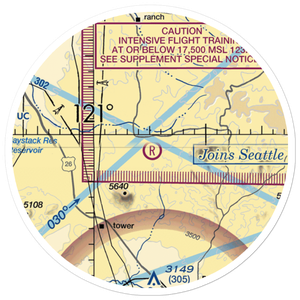 Six Springs Ranch Airport (OG51) VFR Sectional Sticker (20 mile)
