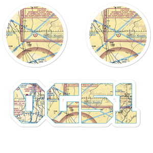 Six Springs Ranch Airport (OG51) VFR Sectional Sticker Pack