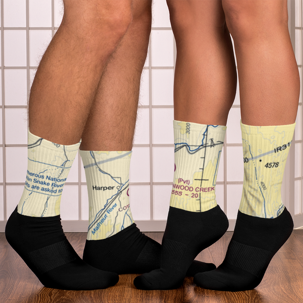 Cottonwood Creek Ranch Airport (OG50) VFR Sectional Socks 