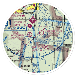 Coca Cola Airport (OG49) VFR Sectional Sticker (20 mile)