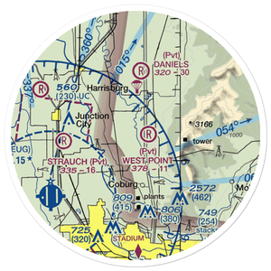 Greer Airport (OG48) VFR Sectional Sticker (20 mile)