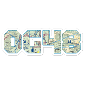Greer Airport (OG48) VFR Sectional Sticker