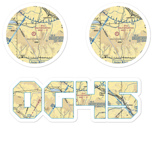 Bald Mountain Airport (OG45) VFR Sectional Sticker Pack