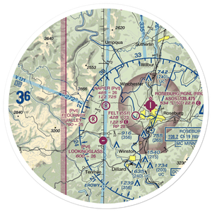 Napier Ranch Airport (OG40) VFR Sectional Sticker (30 mile)