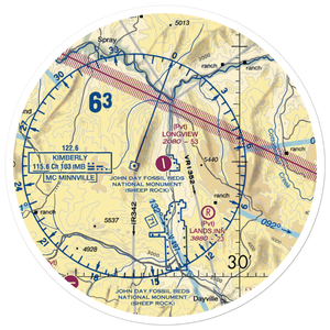 Longview Ranch Airport (OG39) VFR Sectional Sticker (30 mile)