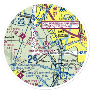 Meyer Riverside Airpark (OG34) VFR Sectional Sticker (20 mile)