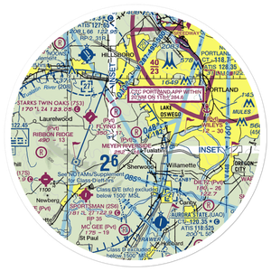 Meyer Riverside Airpark (OG34) VFR Sectional Sticker (30 mile)