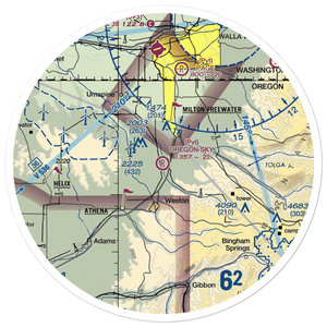 Oregon Sky Ranch Airport (OG33) VFR Sectional Sticker (30 mile)