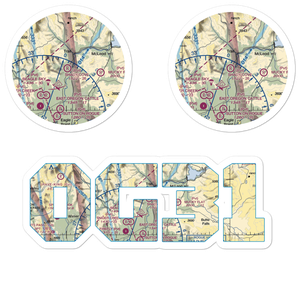 Shady Cove Airpark (OG31) VFR Sectional Sticker Pack