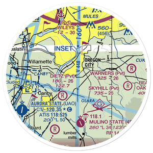 Aeroacres Airport (OG30) VFR Sectional Sticker (20 mile)