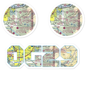 Mc Kinnon Airpark (OG29) VFR Sectional Sticker Pack
