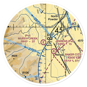 Muddy Creek Airport (OG27) VFR Sectional Sticker (20 mile)