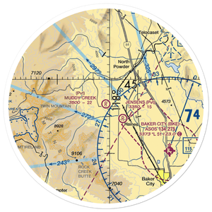 Muddy Creek Airport (OG27) VFR Sectional Sticker (30 mile)