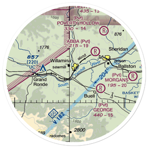 Roscoes Airport (OG26) VFR Sectional Sticker (20 mile)