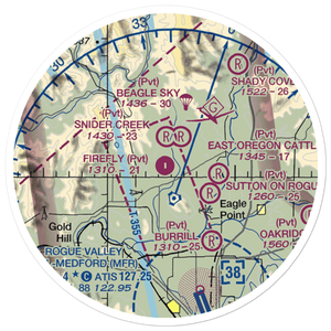 Firefly Ranch Airfield (OG25) VFR Sectional Sticker (20 mile)