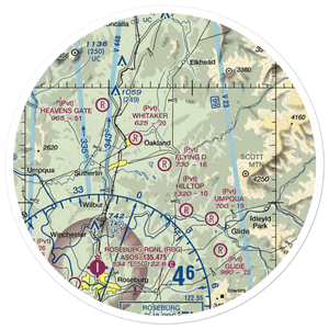 Flying D Ranch Airport (OG24) VFR Sectional Sticker (30 mile)