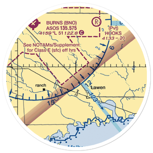 Lawen Strip (OG18) VFR Sectional Sticker (20 mile)