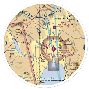 Teed's Airport (OG17) VFR Sectional Sticker (30 mile)