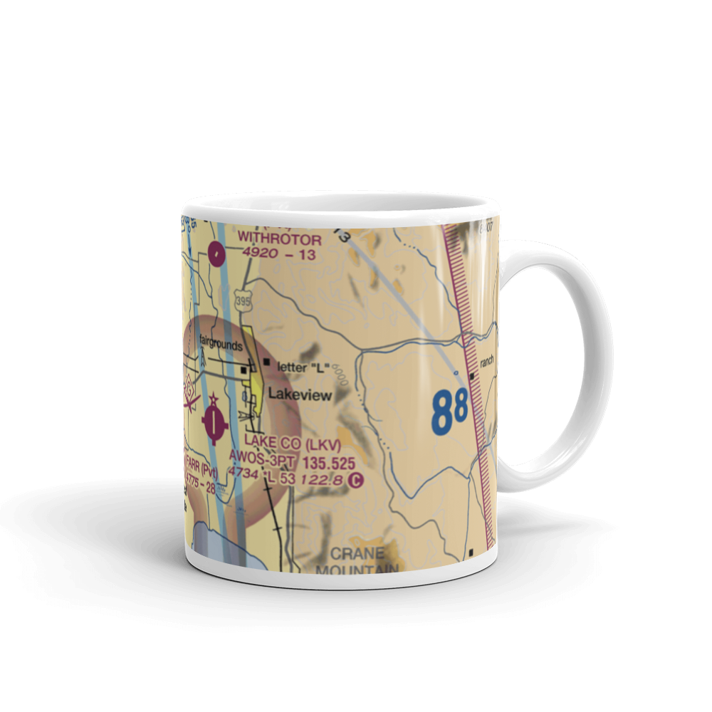 Teed's Airport (OG17) VFR Sectional  Mug 