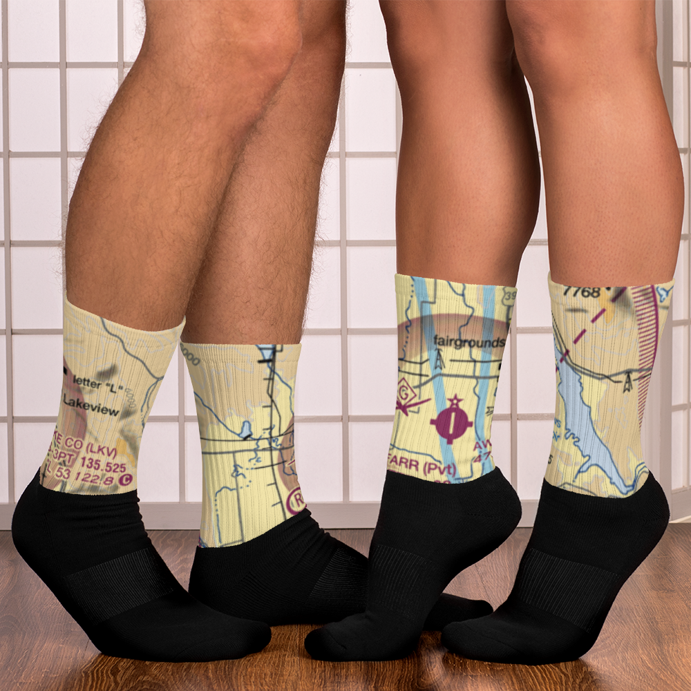Teed's Airport (OG17) VFR Sectional Socks 