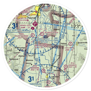 Jim's Airstrip (OG16) VFR Sectional Sticker (30 mile)