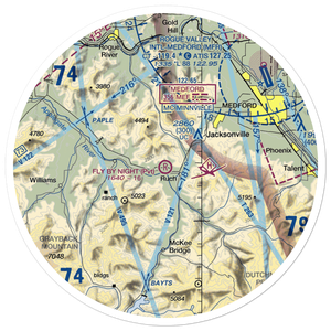 Fly By Night Airport (OG13) VFR Sectional Sticker (30 mile)