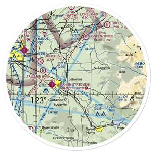 Mt Hope Airport (OG10) VFR Sectional Sticker (30 mile)