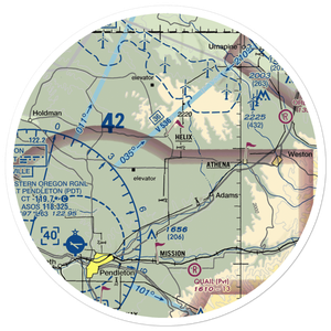 Curtis Airfield (OG08) VFR Sectional Sticker (30 mile)