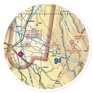 Cove Side Ranch Port Airport (OG07) VFR Sectional Sticker (30 mile)