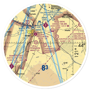 Sundance Meadows Airport (OG05) VFR Sectional Sticker (30 mile)