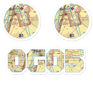 Sundance Meadows Airport (OG05) VFR Sectional Sticker Pack