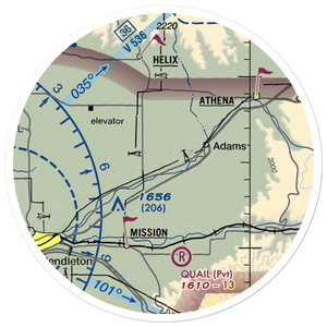 Rothrock Field (OG04) VFR Sectional Sticker (20 mile)