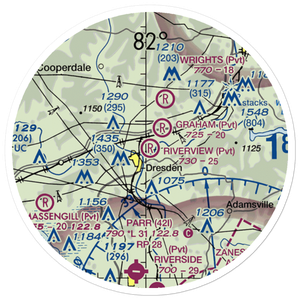 Riverview Airport (OA85) VFR Sectional Sticker (20 mile)