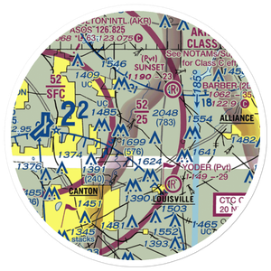 Kiko Farm Airport (OA19) VFR Sectional Sticker (20 mile)