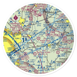 Buena Vista Farm Airport (OA12) VFR Sectional Sticker (30 mile)