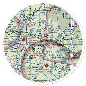 Bernie's Airport (OA10) VFR Sectional Sticker (30 mile)