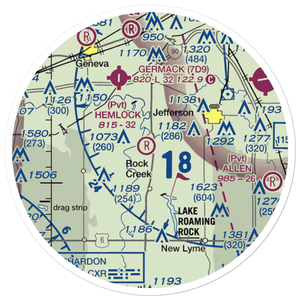 Hemlock Field (OA07) VFR Sectional Sticker (20 mile)