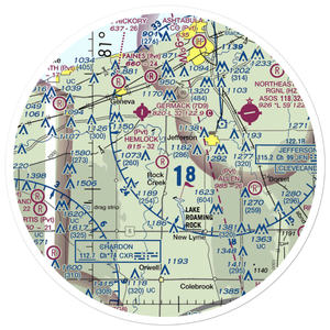 Hemlock Field (OA07) VFR Sectional Sticker (30 mile)