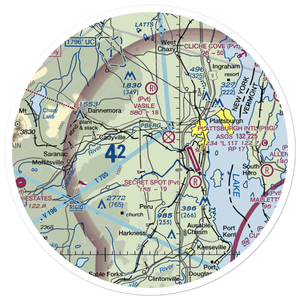 Northway Airport (NY97) VFR Sectional Sticker (30 mile)