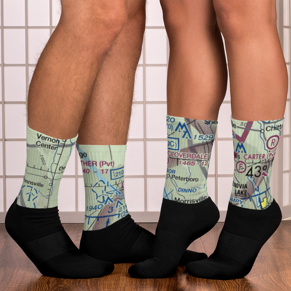 Cloverdale Farm Airport (NY91) VFR Sectional Socks 