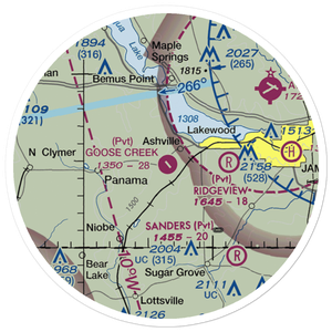 Goose Creek Airport (NY89) VFR Sectional Sticker (20 mile)