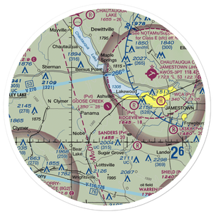 Goose Creek Airport (NY89) VFR Sectional Sticker (30 mile)