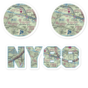 Hickory Acres Airport (NY88) VFR Sectional Sticker Pack