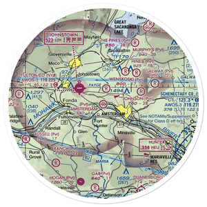 Amsterdam Airfield (NY87) VFR Sectional Sticker (30 mile)