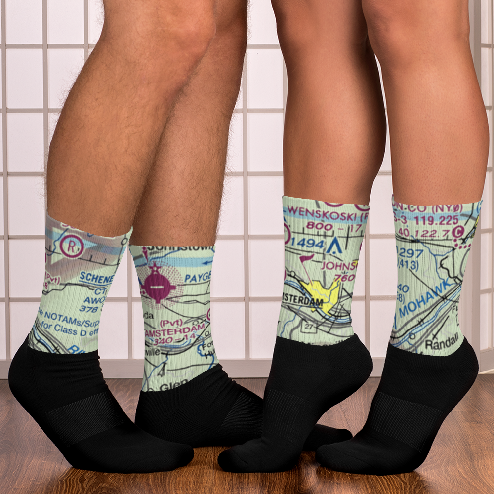 Amsterdam Airfield (NY87) VFR Sectional Socks 