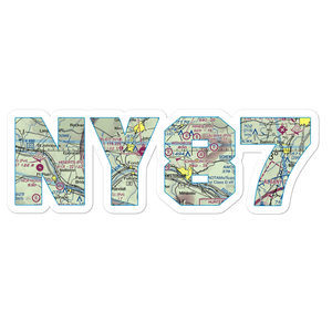 Amsterdam Airfield (NY87) VFR Sectional Sticker