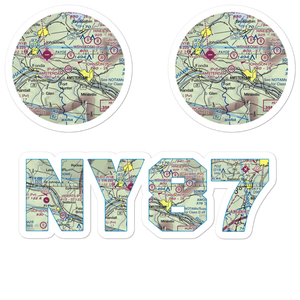 Amsterdam Airfield (NY87) VFR Sectional Sticker Pack