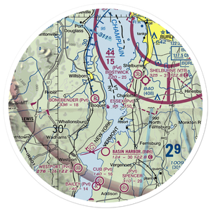 Essex Boatworks Seaplane Base (NY83) VFR Sectional Sticker (30 mile)