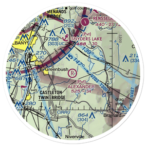 Alexander Farm Airport (NY82) VFR Sectional Sticker (20 mile)